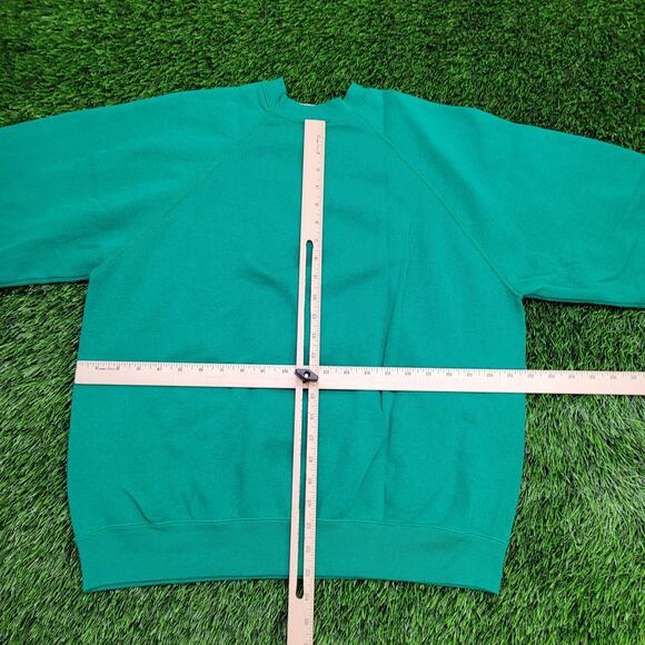 Vintage Tultex Raglan Sweatshirt Large 22x23 Cropped USA - Picture 5 of 15